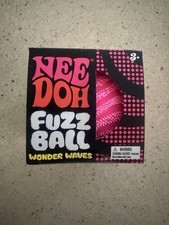 NeeDoh Fuzz Ball Wonder Waves One 1 PINK New Factory Sealed Schylling Nee Doh 