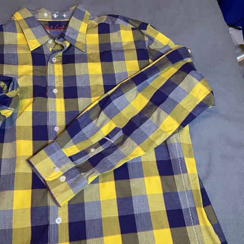 Robert Graham Long Sleeve Button Down Shirt Mens Size L Roll Tab Blue *Has Flaw* - Bild 4 von 16