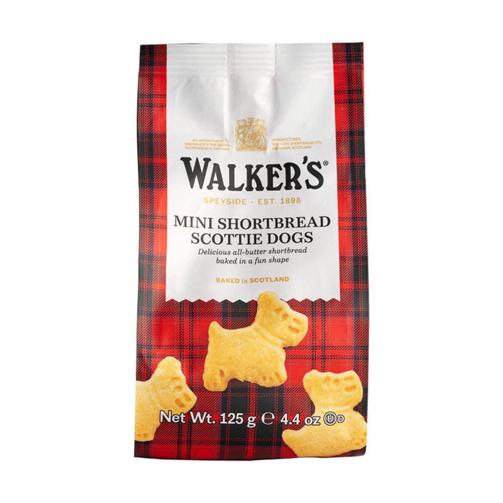 Walker's Mini Shortbread Scottie Dogs 125g All Butter