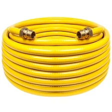 33ft 3/4'' Flexible Gas Line, CSST Corrugated Stainless Steel Tubing Pipe Kit...