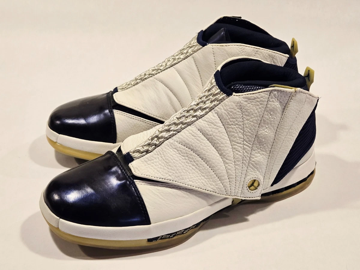Nike Air Jordan 16 OG \'Midnight Navy\' 2001 Men\'s 136059-141 Size 12 Air Jordan XVI Midnight Navy from 2001 Been seeing the new  main image 4