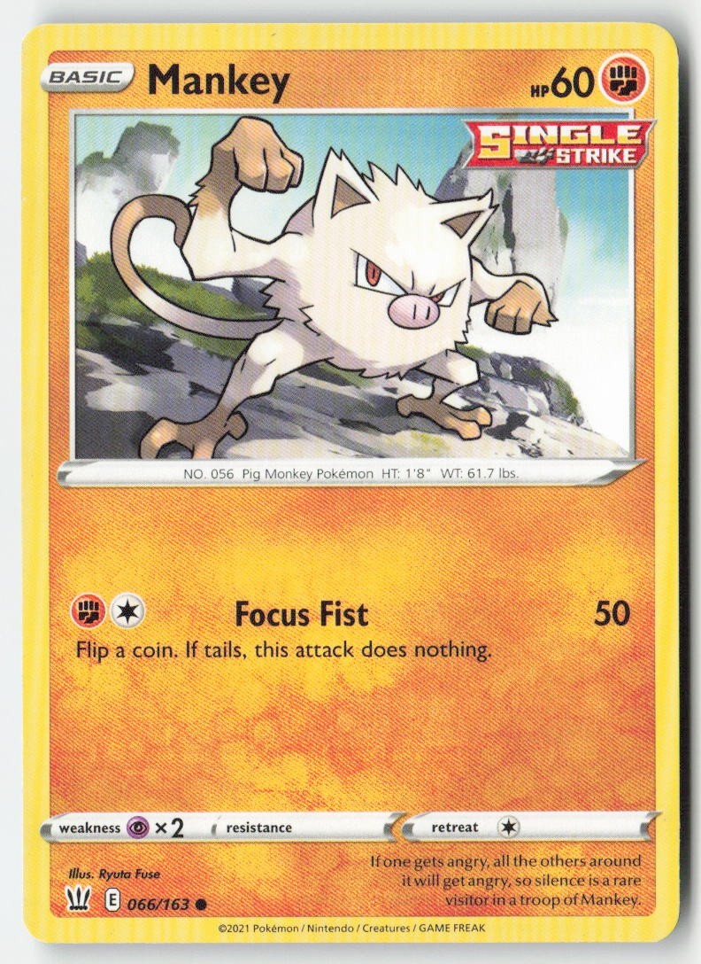 Mankey 66/163 Common MP Regular - Battle Styles