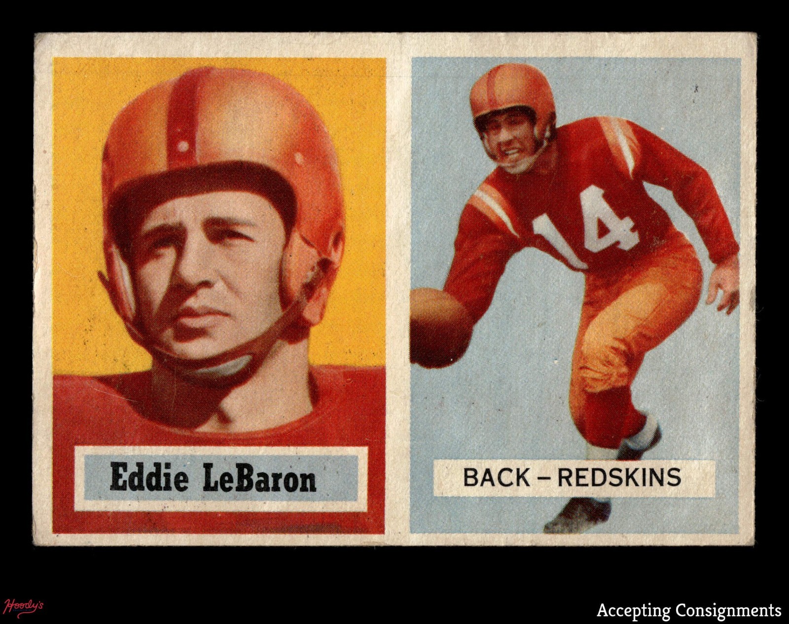 1957 Topps #1 Eddie LeBaron REDSKINS VG/EX - EX