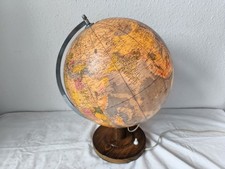 Vintage Columbus Erd Globus Räth`s  - beleuchtet  -
