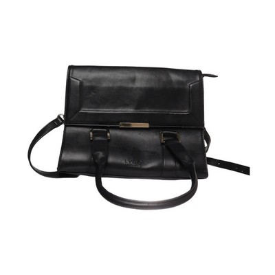 LYDC London, Umhängetasche, Damen, Schwarz, Einfarbig, 32, 12, 24 cm #Vop