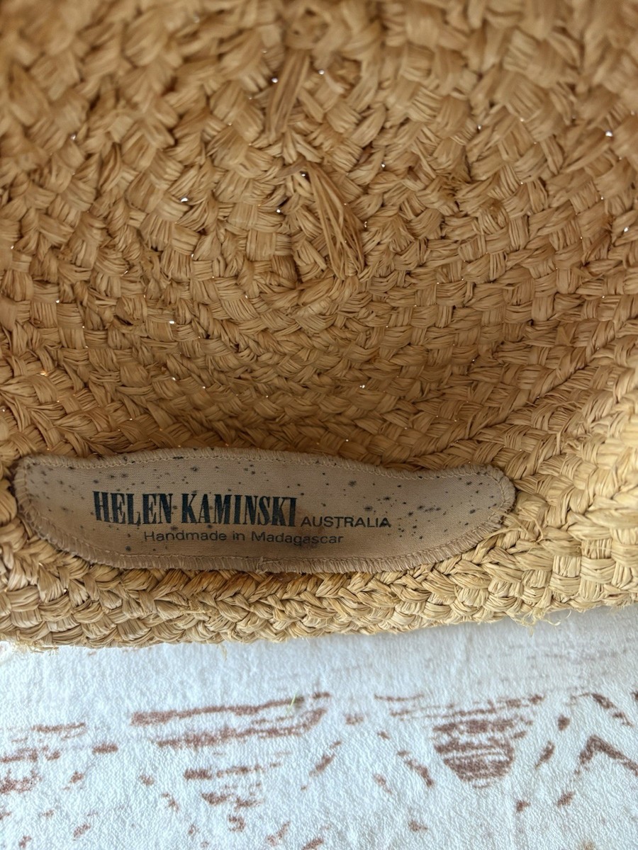 Helen Kaminski Braided Straw Raffia Hat - Natural made in Madagascar 22” Helen Kaminski Braided Straw Raffia Hat - Natural made in  main image 2