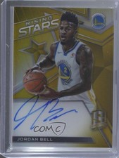 2017 Panini Spectra Rising Stars Signatures Gold Prizm 7/10 Jordan Bell Auto 3c7