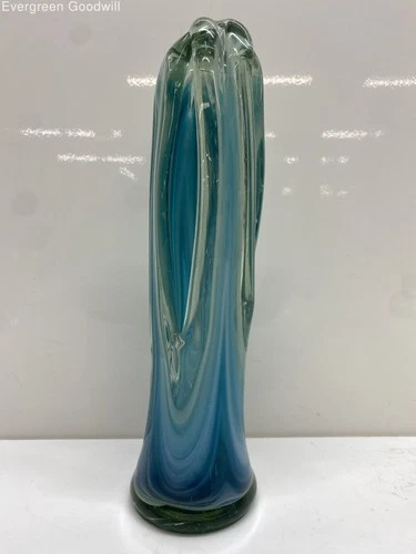 Vintage Mid-Century Murano Glass Vase – Hand-Blown Italian Art Glass