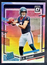 2023 Donruss Optic C.J. Stroud Rated Rookie Holo Prizm RC #244 Texans