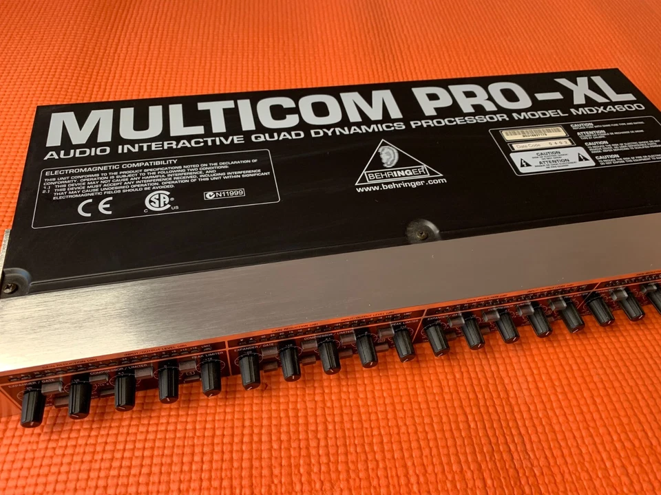 Behringer Multicom Pro-XL MDX4600 Dynamic Compressor Limiter Gate 1U - MiE - Image 2 of 4