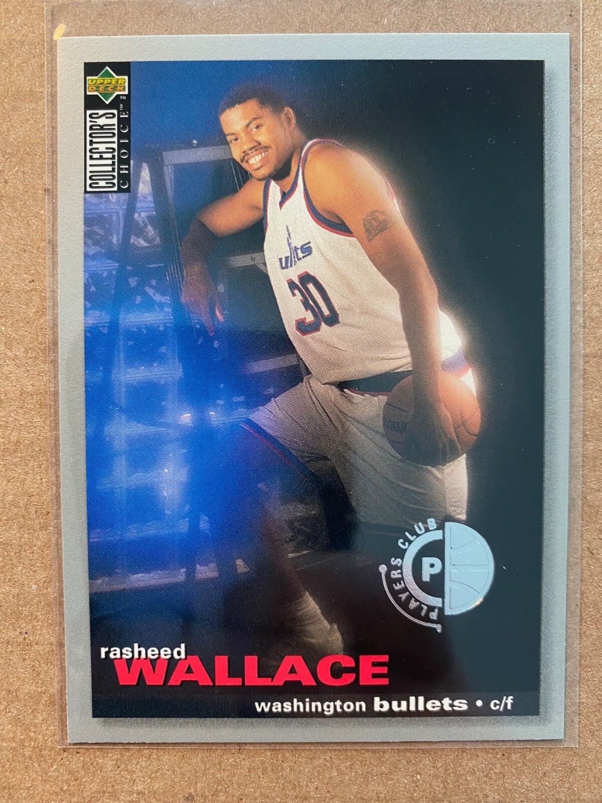 RASHEED WALLACE RC 1995-96 Collector's Choice Player's Club parallel 239 PISTONS