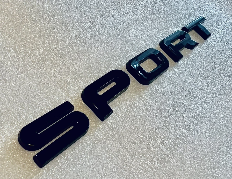 NEW GLOSS BLACK RANGE ROVER SPORT BADGE LETTERING AUTOBIOGRAPHY L494 L320 - Image 3 of 4