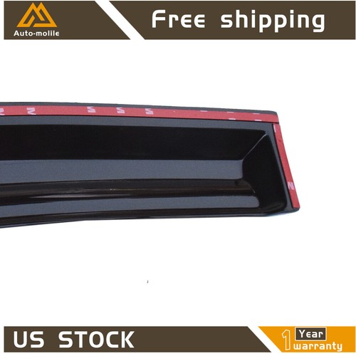 For 2003-2008 Toyota Corolla JDM Wavy 3D Style Smoked Window Visors Vent Shade - Picture 5 of 10