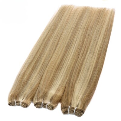 Straight Human Hair Weft Bundles European Remy Human Hair Extension Curly Weaves
