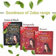 10 PACKS Zeba Indian NATURAL Henna Hina Hair Colors Amla Aritha Shikakai ORGANIC