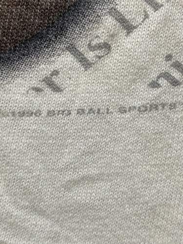 VTG Big Ball Sports Shirt Youth Large Dingy White Single Stitch Sportswear Boys - Picture 11 of 14