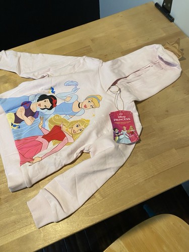 Disney Store Princess Hoodie Sweat Shirt Girl Size XS Snow White, Aurora, - Picture 3 of 6