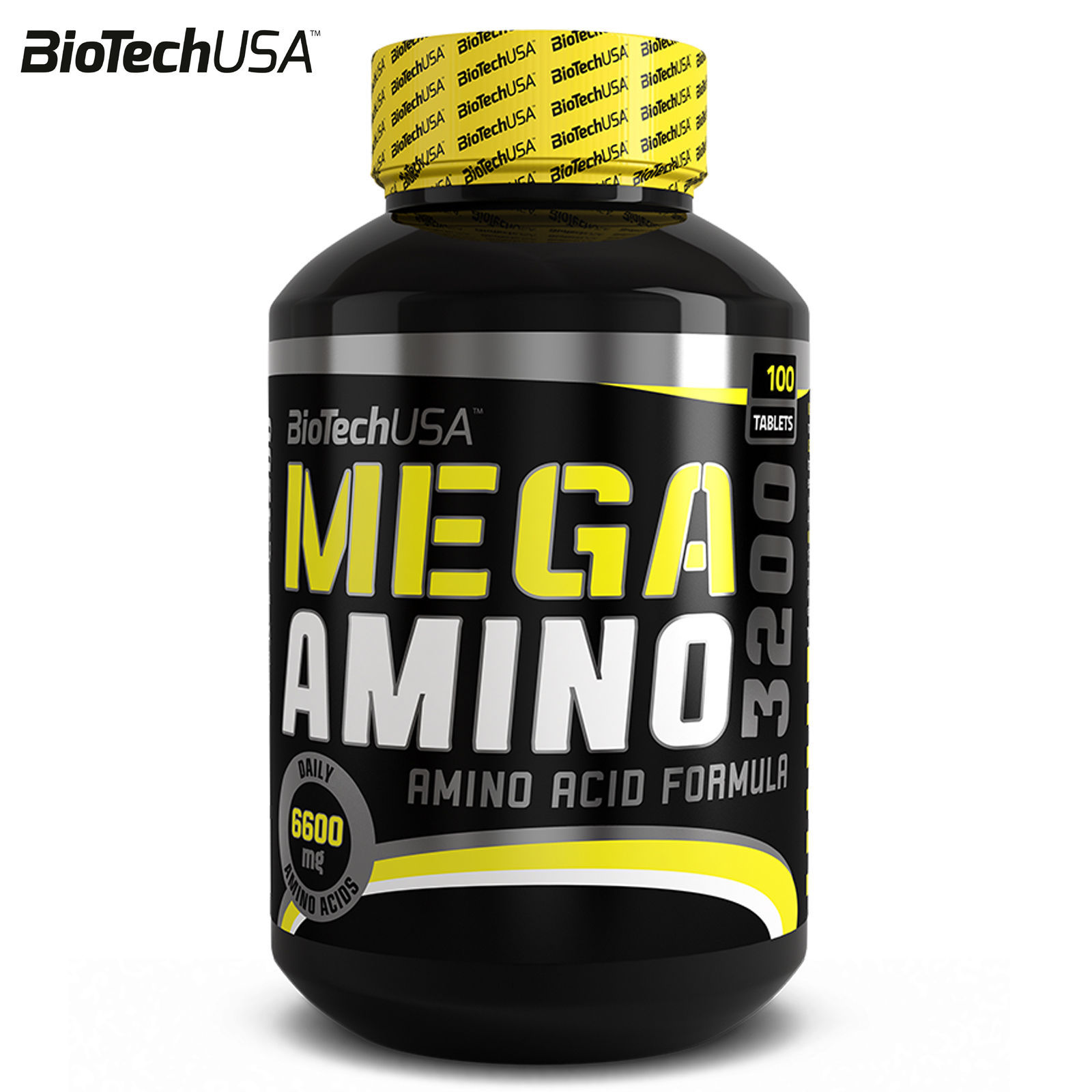 MEGA AMINO 3200 100 Tablets BCAA Full Spectrum Amino Acids Whey Protein