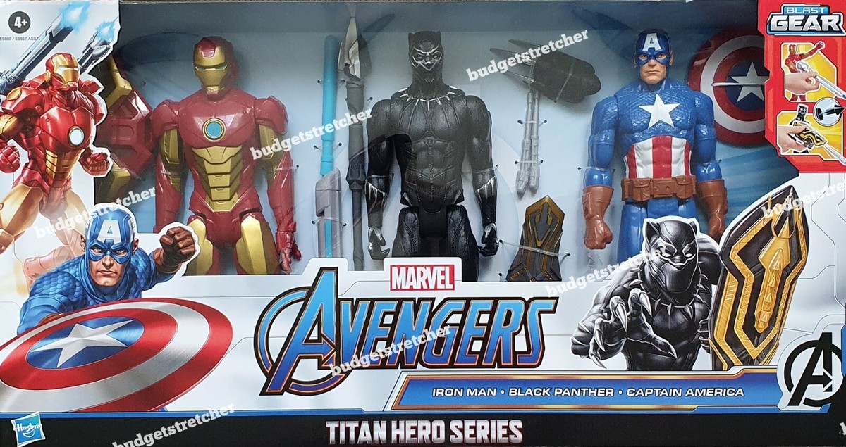 MARVEL Avengers Titan Hero Series with Blast Gear Iron Man