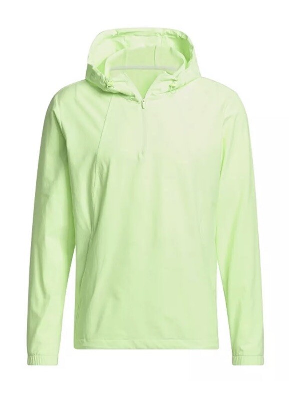 Adidas Club Anorak Hooded 1/4 Zip Jacket Green Spark Men's