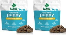 Doggie Dailies Cognitive Puppy Vitamins Ashwagandha Antioxidants 120 Chews 2 Pk