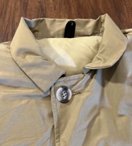 Vintage Woolrich Sz M Tan Goose Down Parka Jacket Coat - Picture 3 of 11