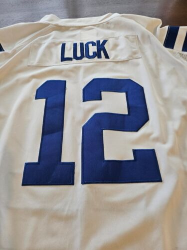 ANDREW LUCK Nike Game INDIANAPOLIS COLTS White Jersey 2XL NFL NWT Hilton