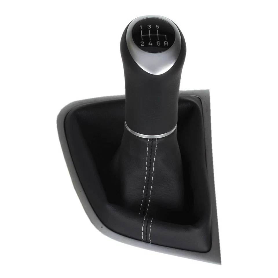 ICT pomello cambio pelle per Honda Civic MK9 illuminato cucitura argento B55 - Immagine 4 di 4