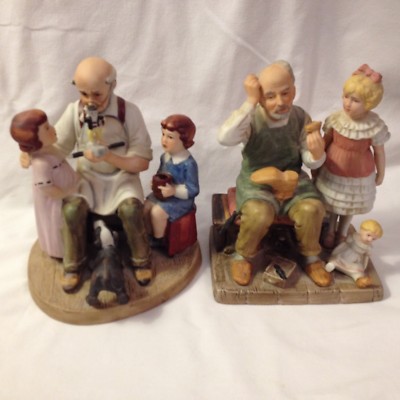 Shoemaker Toy (2) Norman Rockwell Collectors Club The Shoemaker and Toy maker ...
