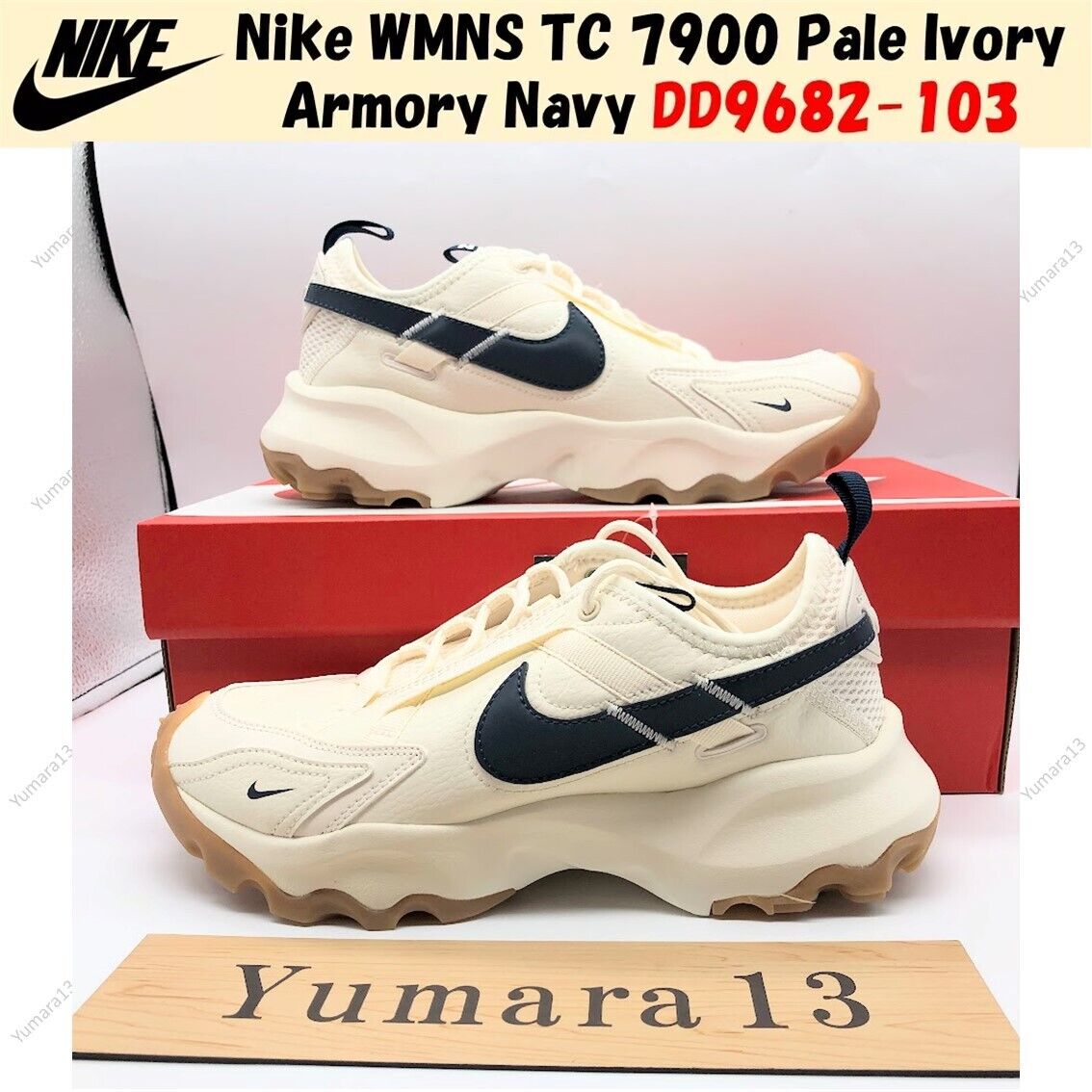Nike WMNS TC 7900 Pale Ivory Armory Navy DD9682-103 Women's Nike WMNS TC 7900 Pale Ivory Armory Navy DD9682-103 Women's