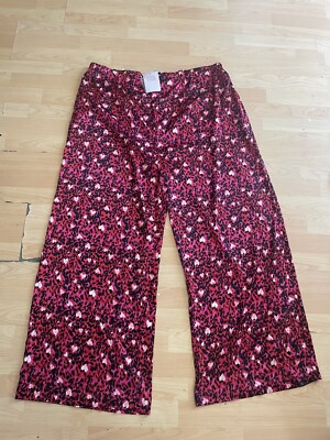 NEW SAVAGE X FENTY red pajama pants size XXXL unisex satin comfort Q28