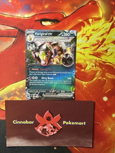 Farigiraf ex - 108/162 Temporal Forces Double Rare Pokémon - NM/MINT