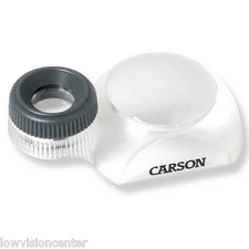 3X / 12X Carson DualView Bright Field Dome Magnifier for Low Vision