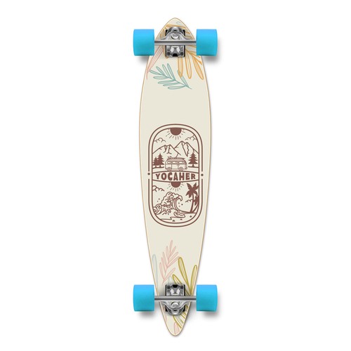 Longboard YOCAHER Completo - Serie Tierra - Color Aventura - Imagen 30 de 55