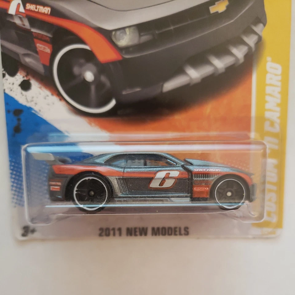 Metallic Gray 2011 NEW MODELS Hot Wheels CUSTOM '11 CAMARO 5/244 - Image 3 of 4
