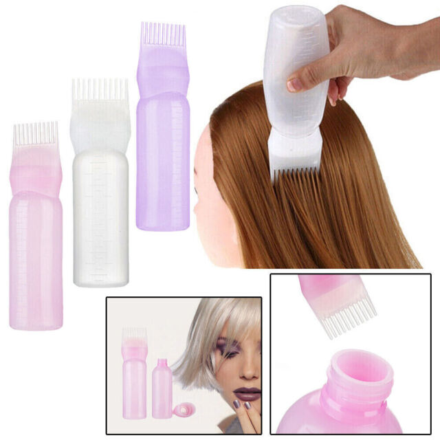 Dyeing Shampoo Bottle Oil Comb Hair Tools Hair Dye Applicator Brush Bottles NEW
