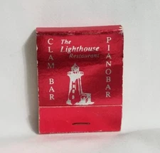 Vintage Matchbook The Lighthouse Restaurant Piano Bar Norwalk CT Advertising