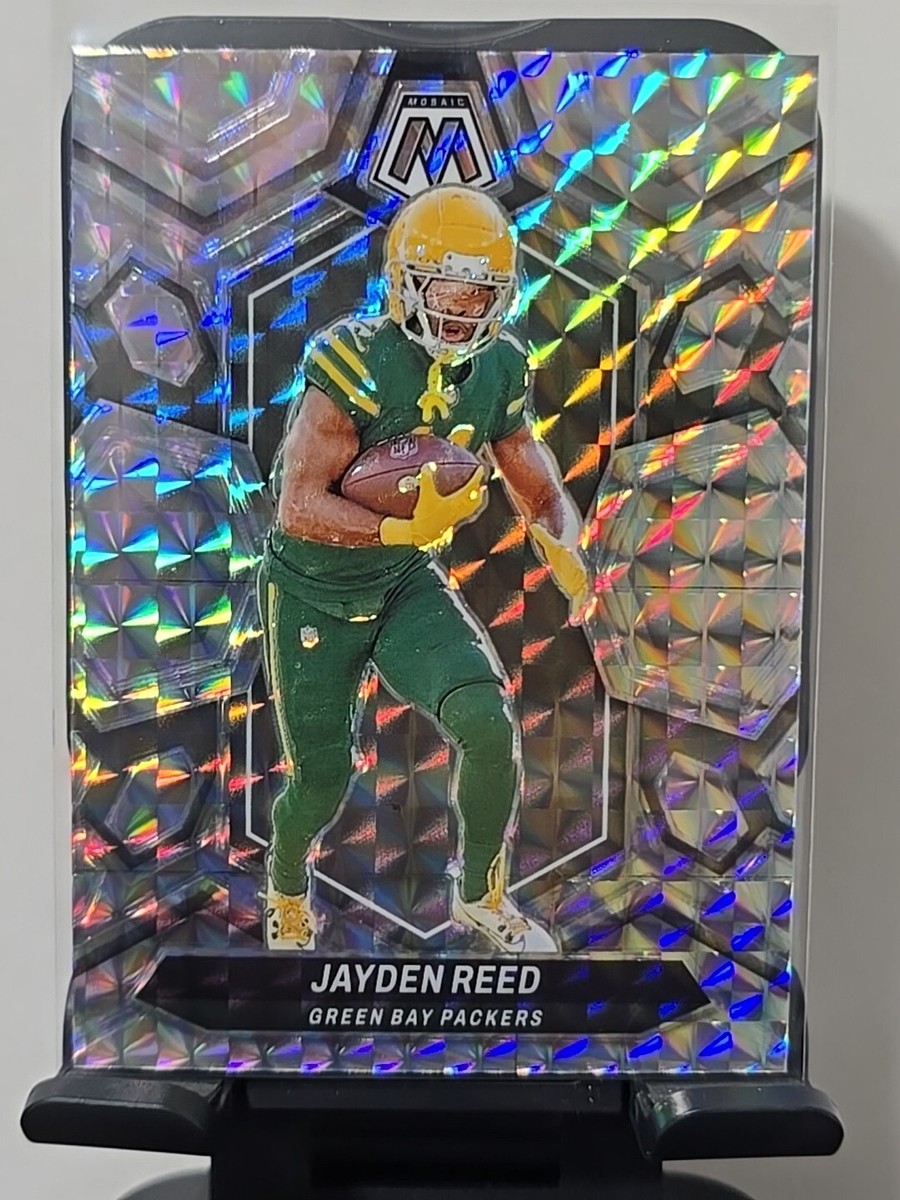 2024 Panini Mosaic Jayden Reed Silver Mosaic Prizm Parallel 2024 Panini Mosaic Jayden Reed Silver Mosaic Prizm Parallel
