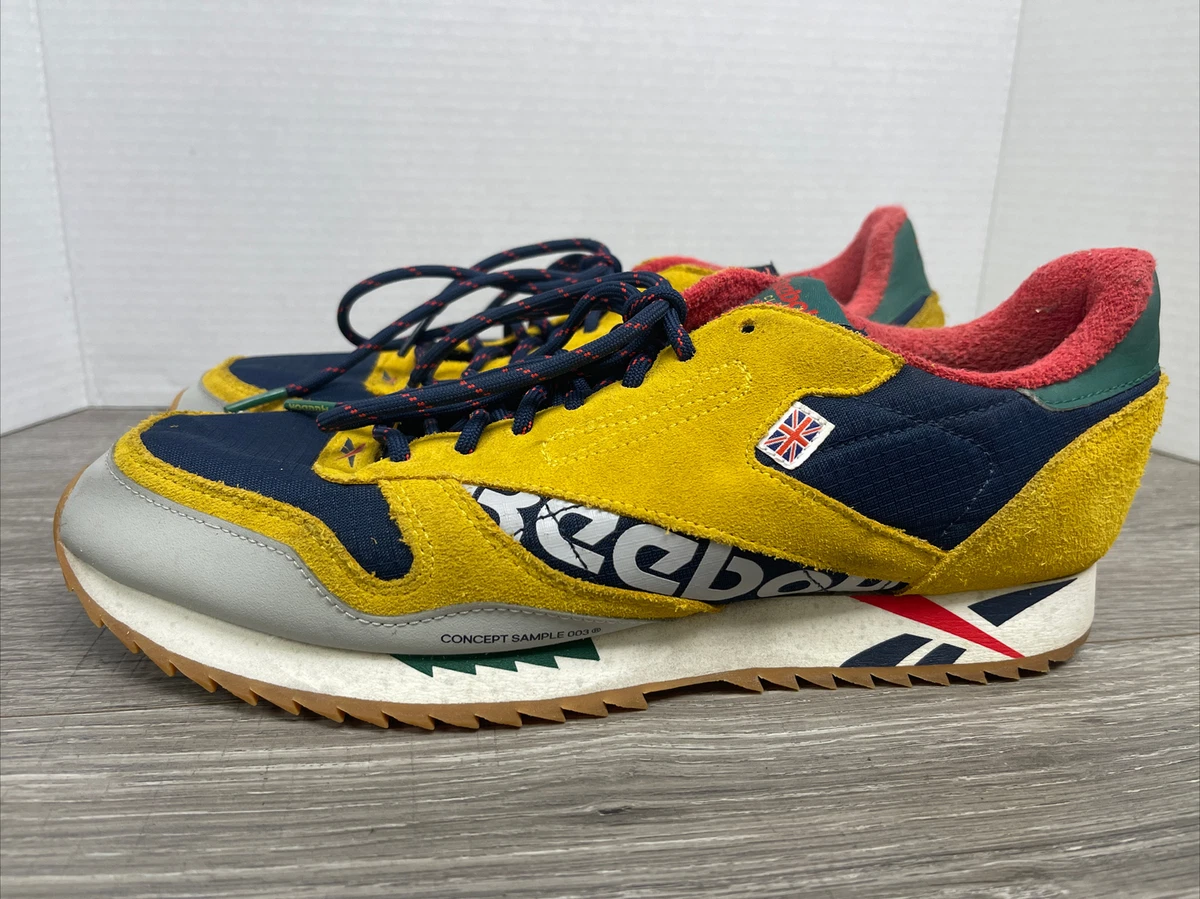 væske Forladt forbruger Reebok Classic Leather Ripple Altered DV7194 Yellow Navy Red Green  Men&#039;s Sz 10.5 | eBay