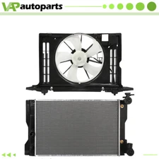 Engine Radiator And Radiator Cooling Fan Kit For 2009-2013 Toyota Corolla Matrix
