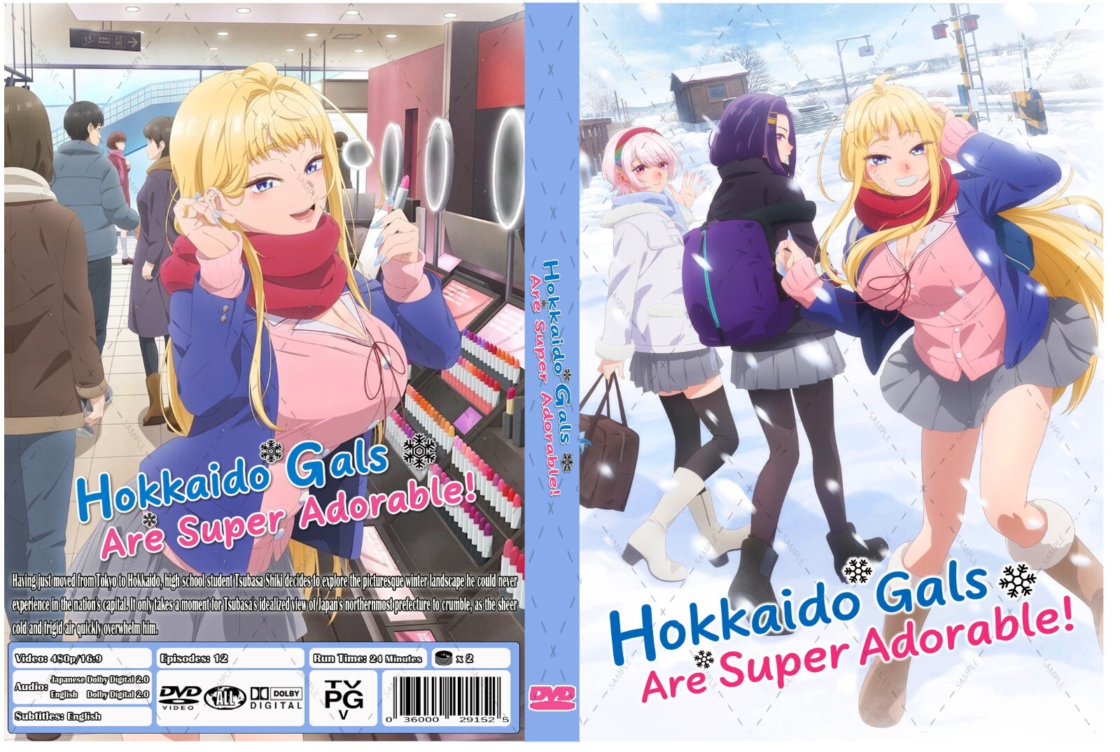 ¡Las chicas Hokkaido son súper adorables! Serie de anime doble audio inglés/japonés