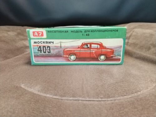 Rare Vintage 1976 Novoexport 1:43 MOSKVITCH 403 A7 USSR CCCP Light Blue - Picture 3 of 17
