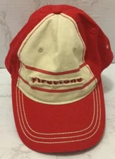 Firestone Tires Hat Trucker Hat snapback Distressed Red Cap
