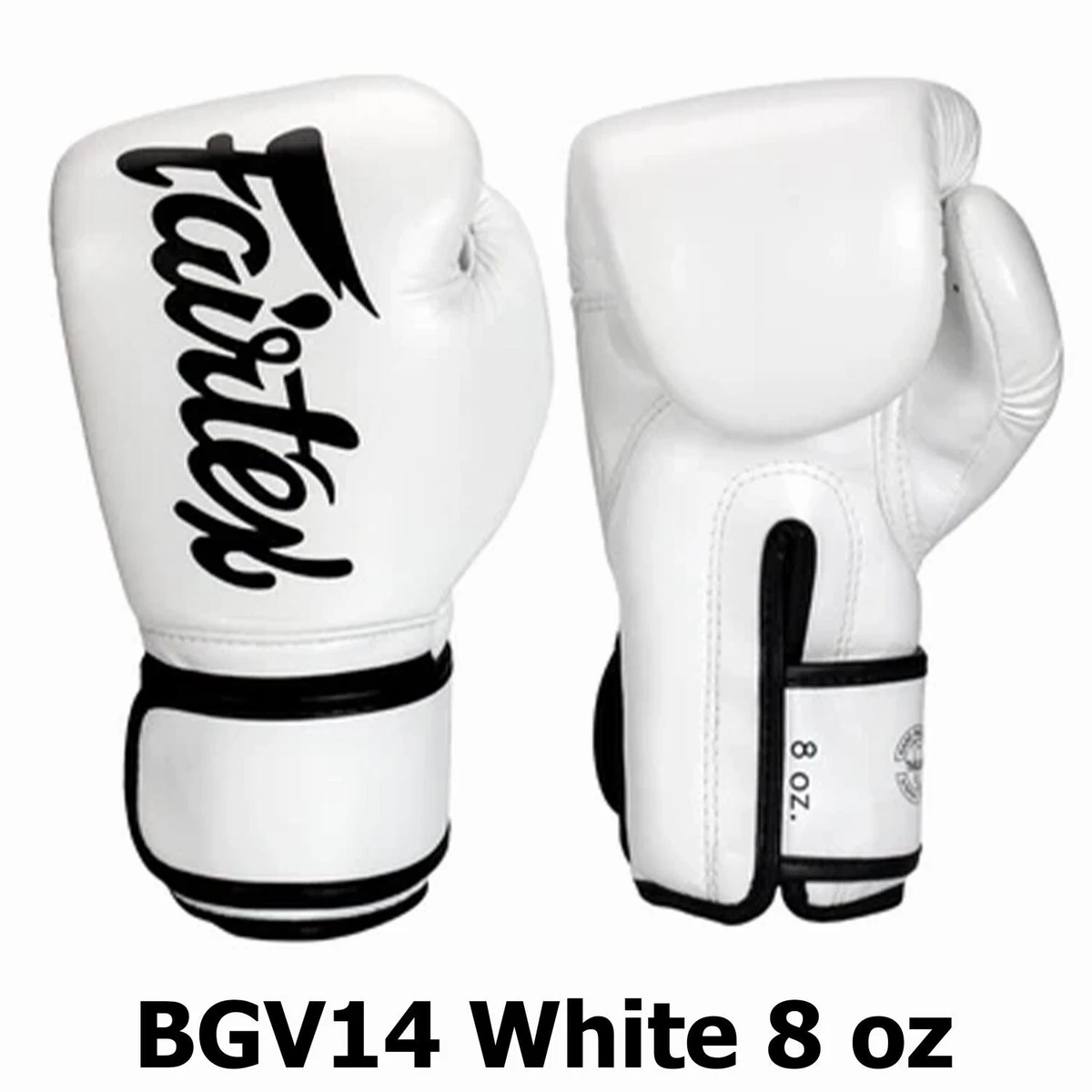8oz Fairtex BGV14 White Train Exercise Combat Workout Sparring