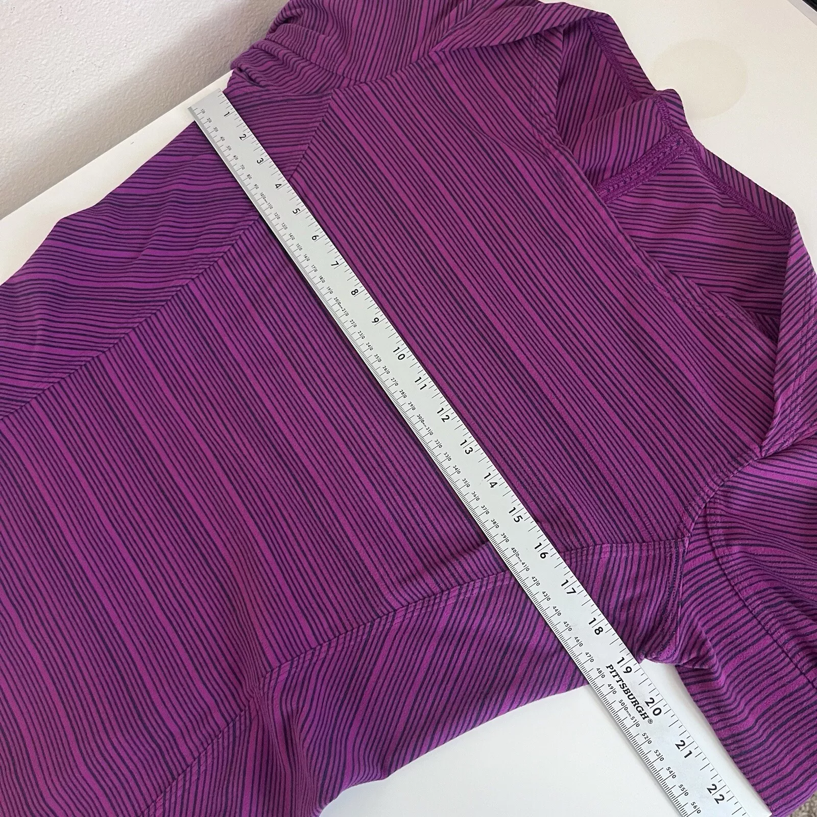 lululemon twelve kanto catch me long sleeve stripe athletic shirt