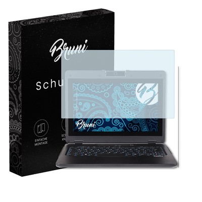 Bruni 2x Folie für Wortmann Terra Mobile 360-11V3 Schutzfolie Displayschutzfolie
