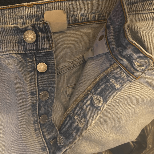 VINTAGE 2001 LEVI’S 501 Jeans blau Button Fly W 33 L34 Maße kleiner SIEHE DES - Bild 3 von 15