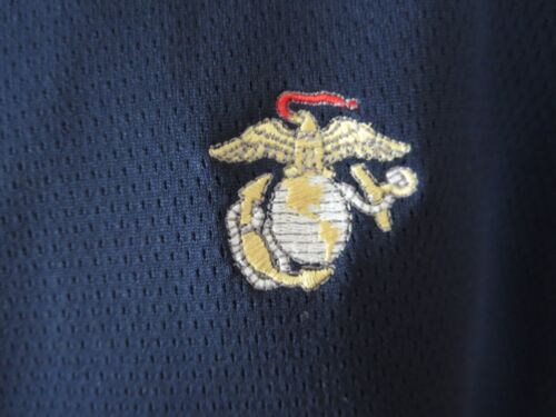 Cutter & Buck US MARINES 1/4 Zip Sweater Men's Blue Pullover TOYOTA Size Large - Picture 2 of 5