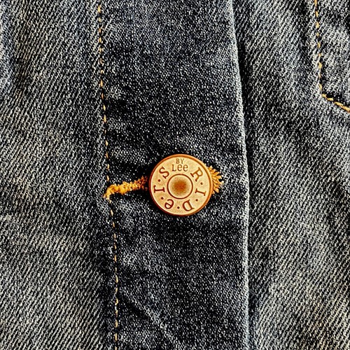 Abrigo Lee Riders Mujer 10 Chaqueta Denim Recortada Azul Lavado Piedra Desvanecido Manga Larga - Imagen 6 de 12