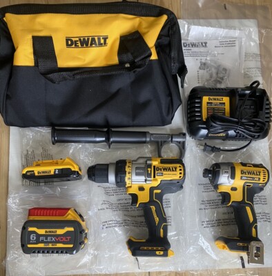 DEWALT 20V MAX FLEX VOLT ADV. HAMMER DRILL/IMPACT DRIVER COMBO KIT DCK2100D1T1